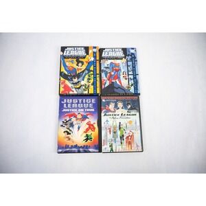 DC Justice League WB 4 DVD's LOT Unlimited S1 & S2 On Trial New Frontier